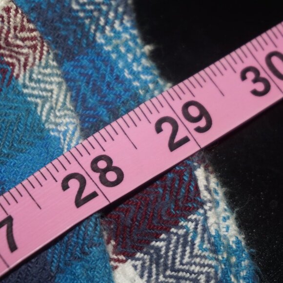 Vintage Oversized Boyfriend Pearl Snap Cotton Plaid Shacket Large - Picture 8 of 8